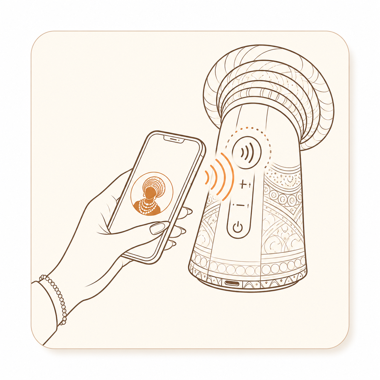 Customer taps phone on Tassie NFC tag